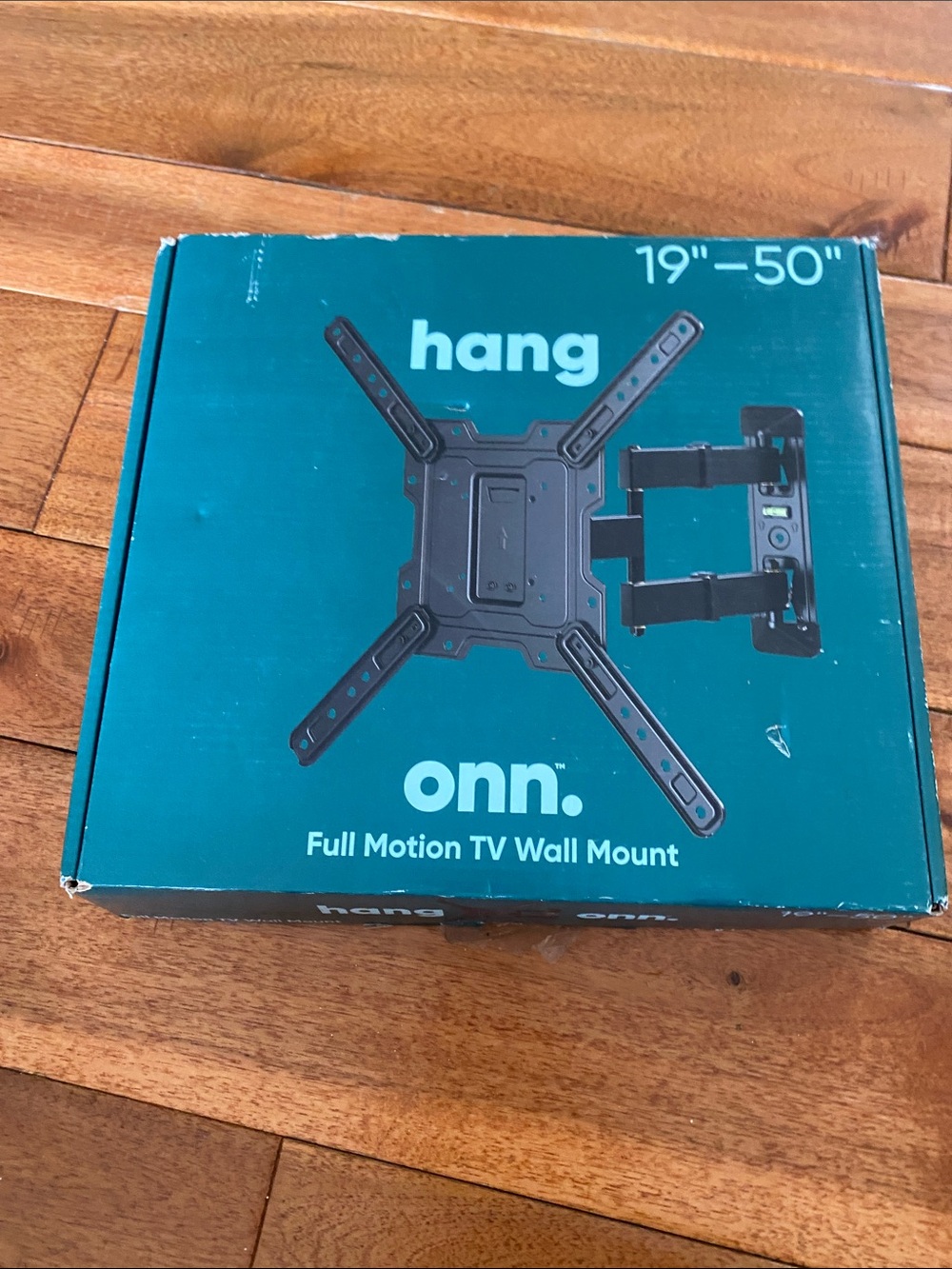 onn. Full Motion TV Wall Mount in Teal (19"–50")